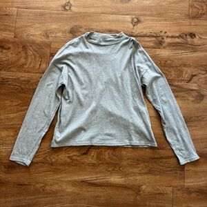 Everlane Mock Neck Long Sleeve Shirt
